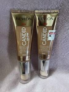 (2) Revlon PhotoReady Candid Glow Moisture Glow Foundation #340 True Beige B1 - Picture 1 of 3