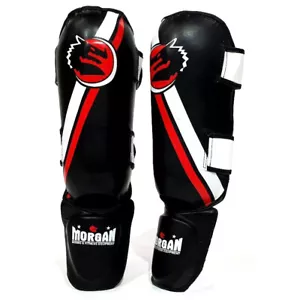 V2 Classic Shin & Instep Guard - Kick Boxing Muay Thai Protector - Morgan Sports - Foto 1 di 36