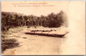 Postcard Cameroon New Caledonia Traditional Canoe with Outrigger Bamoun Tribe  - Picture 1 of 2