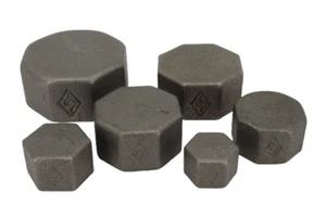 Tapas de hierro maleable negro 15mm - 50mm (1/2" - 2") - Imagen 1 de 7