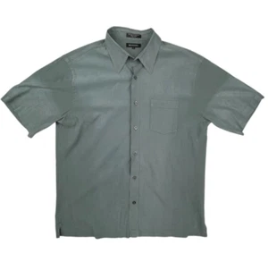 Brandini Green Short Sleeve Button Up Shirt Men's Size Large - Picture 1 of 8