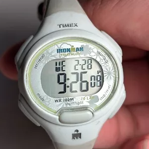 Timex Ironman Triathlon Damen Sportuhr weiß hellgrau - Bild 1 von 6