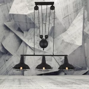 Industrial 3-Light Pendant Lamp Vintage Kitchen Island Ceiling Light Fixture - Picture 1 of 6
