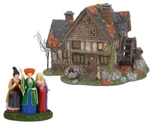 Dept 56 THE SANDERSON SISTER'S COTTAGE + AMOK! AMOK! Disney Hocus Pocus 6014672S - Picture 1 of 4