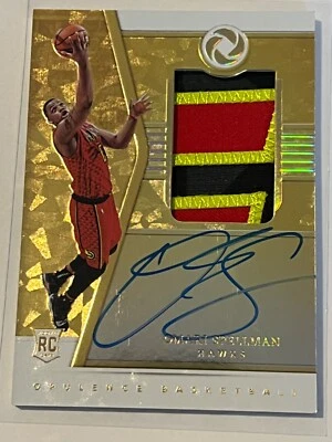 2018-19 Panini Opulence Omari Spellman Gold Rookie Patch Auto /10 #150 - Image 1 of 4