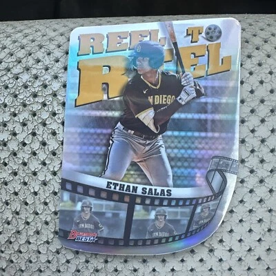 2023 Bowman's Best - Reel to Reel Die-Cuts Refractor #RR-24 Ethan Salas,  - Image 1 of 2