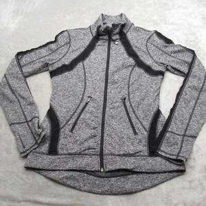 Tangerine Jacket Womens Small Gray Heathered Moisture Wicking Full Zip Running - Picture 1 of 13