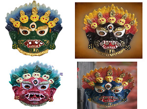 Mahakal Metal face mask wall hanging /scary head /Kaali/nazar battu Haloween