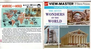 B901 Seven Wonders Of The World GAF 3 Reel Packet VINTAGE with Booklet - Picture 1 of 2