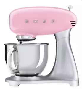 SMEG Pink Retro Style Mixer 10 Speed 5Qt 120V NIB SMF01PKUS Retro 50’s MSRP 750 - Picture 1 of 14