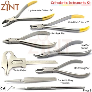 Kieferorthopädische Instrumente Kit Drahtbiegen Formzange Halterung Bogen Drahtschneider - Bild 1 von 9