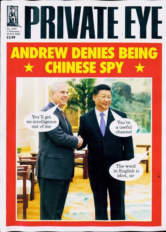 PRIVATE EYE MAGAZINE #1642 ~ 7 FEBRUARY 2025  ~ NEW ~ - Image 1 of 1