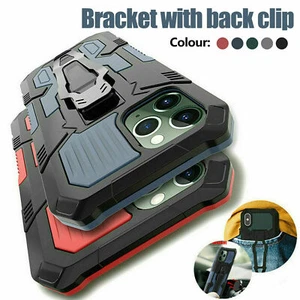 For iPhone 15 14 13 12 Pro Max XR 87 SE Hybrid Shockproof Armor Case Stand Cover - Picture 1 of 18