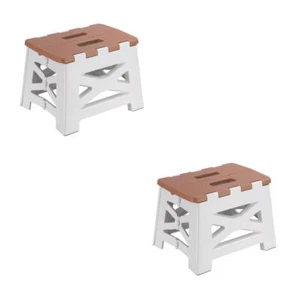 Set of 2 Zusammenklappbarer Hocker Tragbar Outdoor-Campingbank Campinghocker - Bild 1 von 12