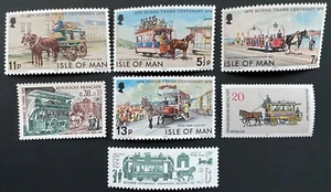 Pferdebahnen postfrische Briefmarken Isle of Man, Frankreich, Deutschland, Russland - Bild 1 von 1