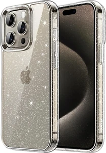 Jetech Cover Glitter per Iphone 15 Pro Max 6,7 Pollici, Custodia Bling Brilla Pa - Foto 1 di 12