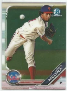 Adonis Medina Philadelphia Phillies 2019 Bowman Baseball Chrome Prospects Card - Picture 1 of 3