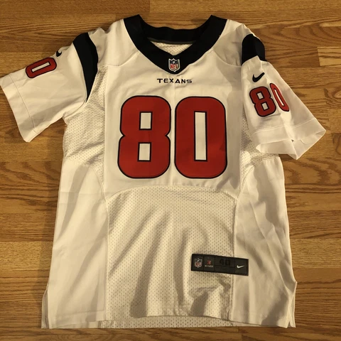 Nike Andre Johnson 80 On Field White Stitched Jersey Houston Texans Size 40 Cover