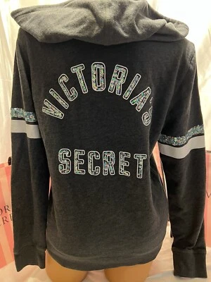 Sudadera con Capucha Logo Lentejuelas Victorias Secret Supermodel XS EDICIÓN COLECCIONISTA Foto 1 de 3
