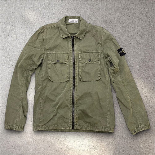 STONE ISLAND sovracamicia giacca kaki taglia S