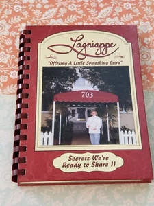 LAGNIAPPE RESTURANT, COOKBOOK, PATSY SWITZER, HARDCOVER SPIRAL BOUND, - SIGNED - Foto 1 di 5