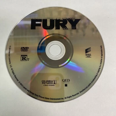 Fury, DVD 2015, Somente disco - Imagem 1 de 2