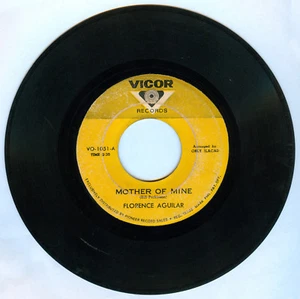 Philippines FLORENCE AGUILAR Mother Of Mine OPM 45 rpm Vinyl Record - Picture 1 of 2
