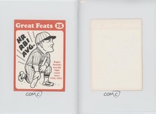 1972 Laughlin Great Feats Orange Border Rogers Hornsby #15 HOF