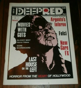 DEEP RED Horror Magazine Vol. 1 # 1 1987 - Hess Patino Fulci Tom FOX James KAREN - Imagen 1 de 12