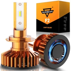 Kit de bombillas de faros LED AUXBEAM H7 haz alto 6500K bombillas blancas frías lámpara brillante - Imagen 1 de 12