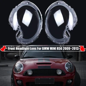 Front Pair Headlight Clear Lens Cover For BMW Mini Cooper R56 hatchback 2009-13 - Picture 1 of 10
