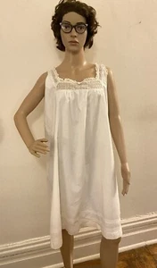 vintage 1930’s white cotton night dress - Picture 1 of 5