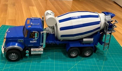 As Is Bruder 02814 Mack Granite Cement Mixer Truck Toy Construction Vehicle - Image 1 of 4