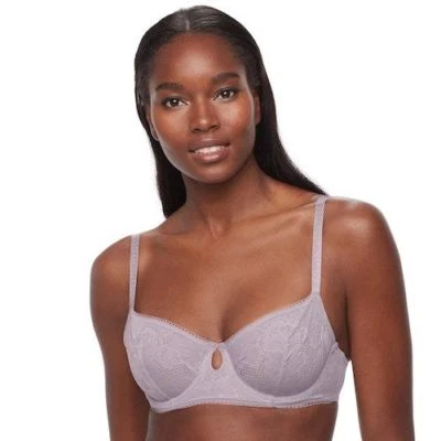 Apt 9 Unlined Lace Balconette Bra ZA73B300Z 030 Gull Grey Sz.34D - Image 1 of 3