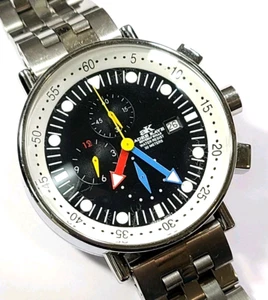 Adee Kaye 30 Meters 43mm Large Case Colorful Hands Mens Watch - Picture 1 of 5