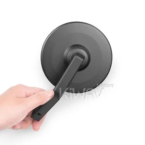 COLIN clip-on round bar end mirror 1PCE black for 2016- Triumph Thruxton 1200/ R - Picture 1 of 11