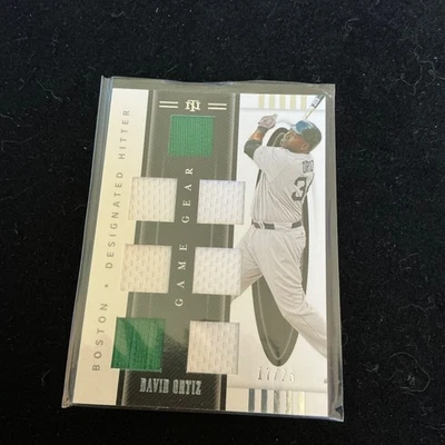 Juego National Treasures 2021 #GG6-DO Gear David Ortiz/25 Foto 1 de 2