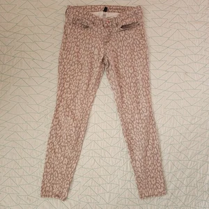 GAP Gray Leopard Animal Print Premium Super Skinny Jeans Women's 6  - Picture 1 of 6