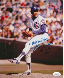 Fergie Jenkins Signed & Inscribed Chicago Cubs 8x10 Photo #1 JSA COA - Picture 1 of 1