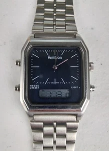 Armitron Men's Silver Watch 20/5453SV 2035  Analog Digital Stainless Steel - Picture 1 of 7