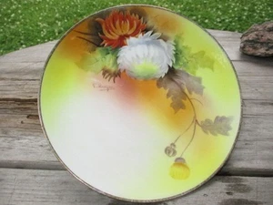 ASTERS NORITAKE NIPPON PORCELAIN PLATE 6.25" DESSERTS ++ ARTIST HOWZAN SIGNED - Picture 1 of 3
