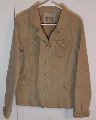 Chaqueta ligera para mujer Ruff Hewn XL color caqui tostado 100 % algodón Foto 1 de 4