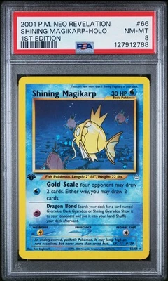 2001 POKEMON NEO REVELATION 1ST EDITION #66 SHINING MAGIKARP-HOLO PSA 8 - Image 1 of 2