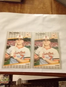 LOT OF 2 1989 Fleer Bill Ripken Black Box Variation #616E Orioles - Picture 1 of 2