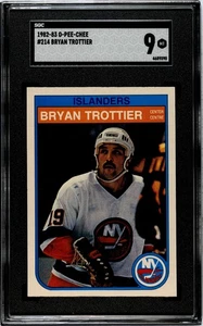1982-83 O-Pee-Chee Bryan Trottier #214 SGC 9 MINT - Picture 1 of 2