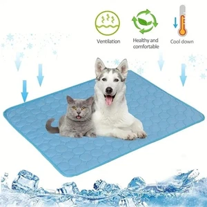 Dog Cooling Mat Summer Pet Cold Bed for Small Large Dogs Cats Ice Pad Blanket - Picture 1 of 9