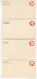 c.1920s Bank of Italy Los Angeles CA Postal Stationery Envelope Lot of Four - Picture 1 of 3