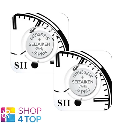 2 Seiko Seizaiken Montre batteries 394 SR936SW SR45 Argent Oxyde 1.55V 2026 Neuf