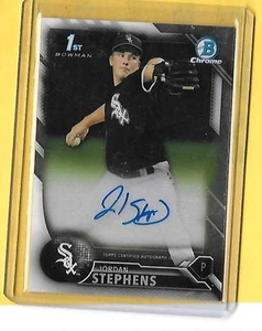 2016 Bowman Chrome Rookie Auto White Sox Jordan Stephens - Bild 1 von 1