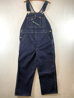 Винтажный мужской джинсовый комбинезон 1940-х Key Imperial Aristocrat 36X32 хрустящий прочный - Изображение 1 из 4